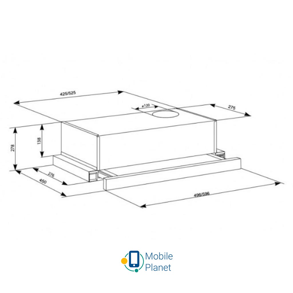ELEYUS LOTUS 470 60 WH  (UA) Фильтры: алюминиевый; Тип: