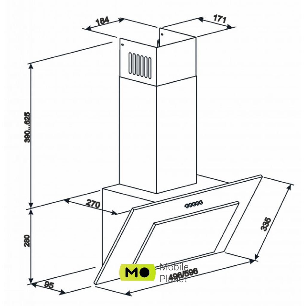 ELEYUS VERTICAL 1000 50 BG (UA) Тип похила