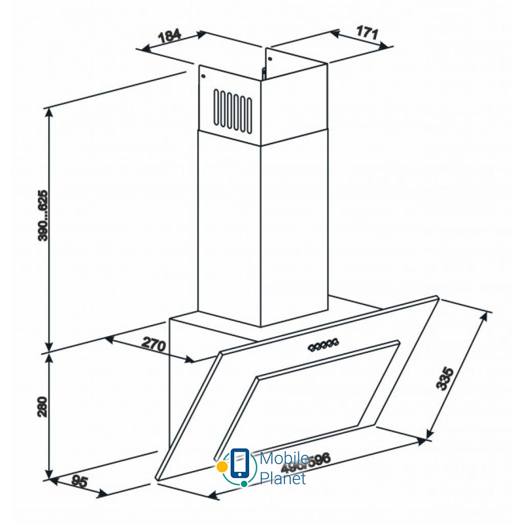 ELEYUS VERTICAL 700 60 WH (UA) Тип: похила; Фільтри: