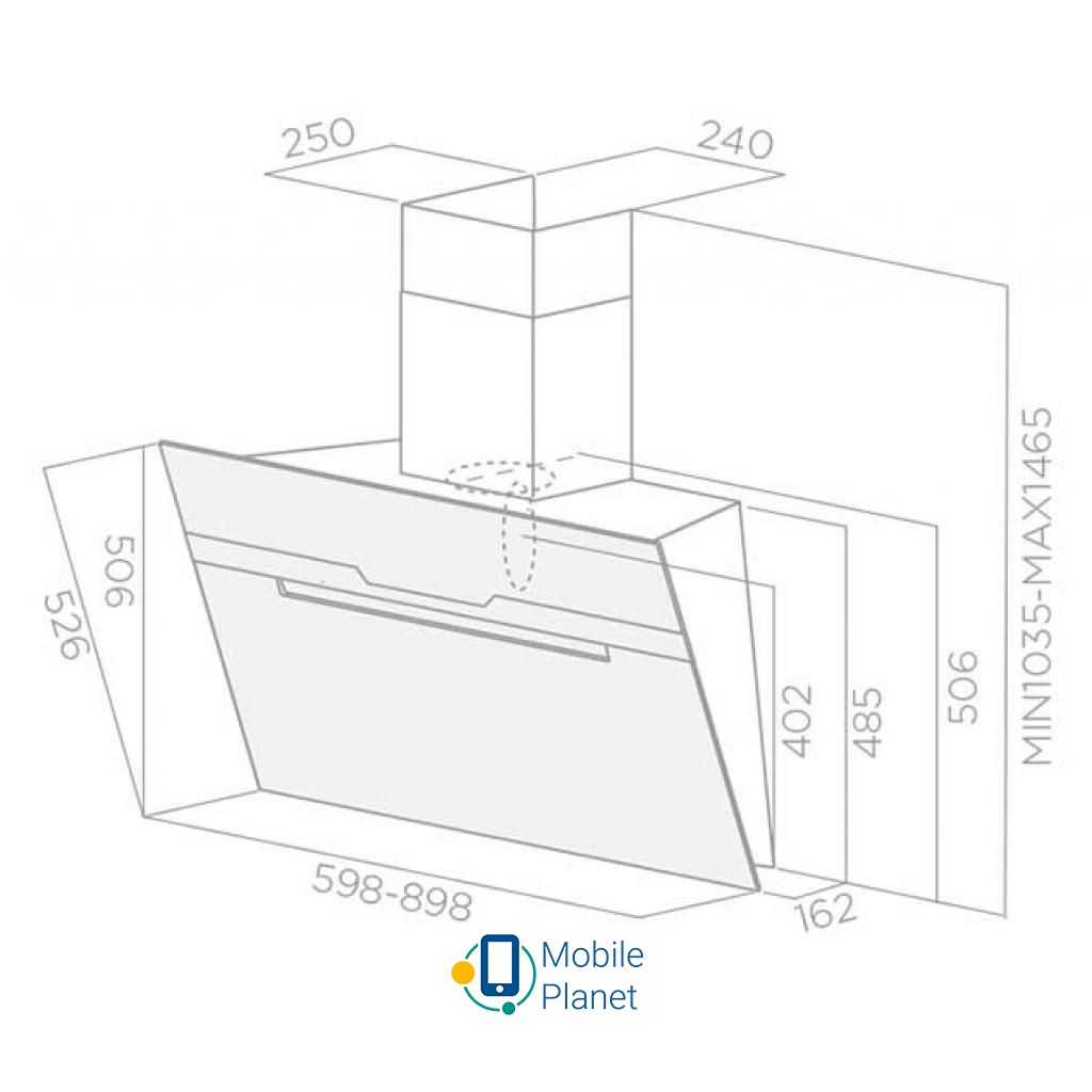 ELICA MAJESTIC BL/A 90 Тип похила