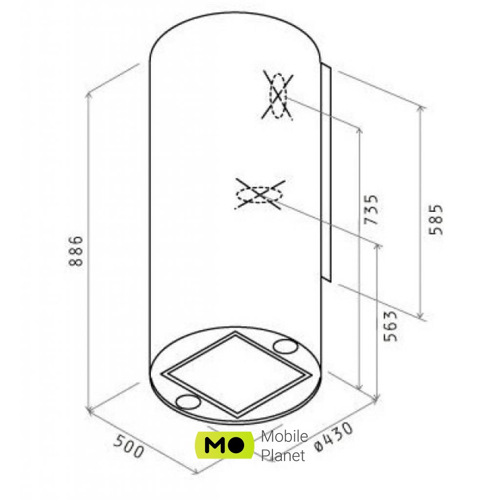 ELICA TUBE PRO BL MAT/A/43 Тип: островная; Тип монтажа: