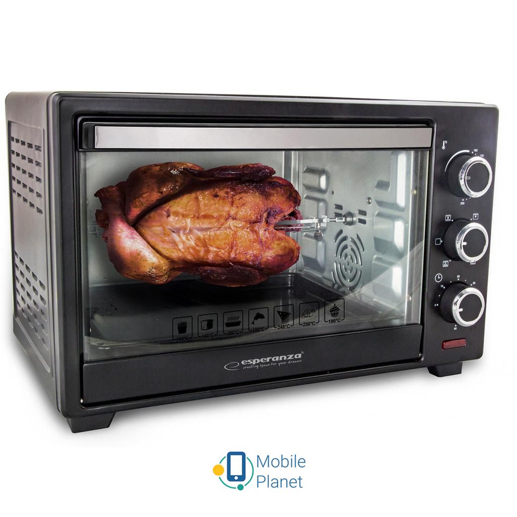 Esperanza EKO 006  Мощность: 1600 Вт; Объем духовки: 25