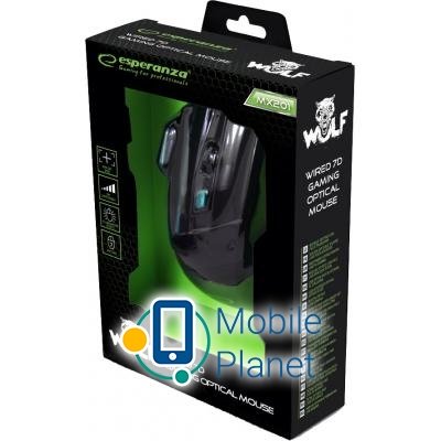 Esperanza MX201 Wolf blue (EGM201B) Тип: дротові, Геймерські;