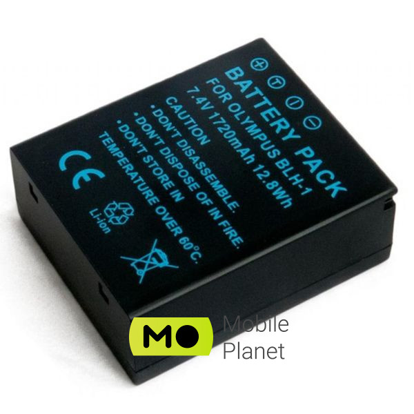 Extradigital Olympus BLH-1, 1720 mAh (BDO2702) (UA) Ємність 1720mAh