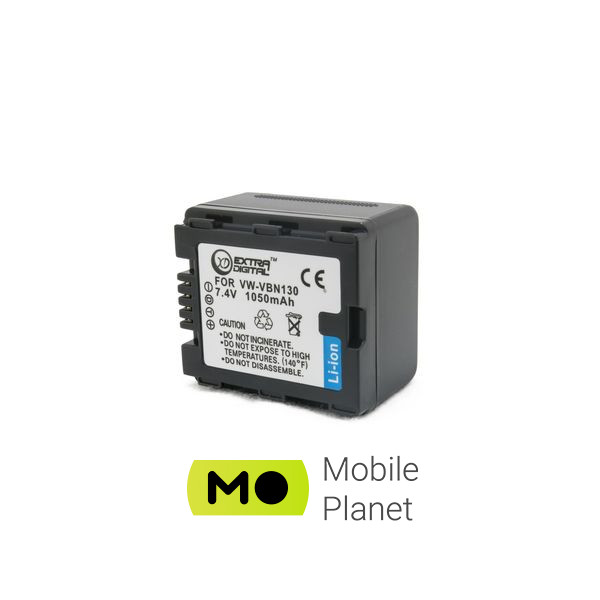 Extradigital Panasonic VW-VBN130 (DV00DV1361) (UA) Тип акумулятора Li-ion