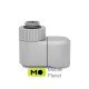 Фитинг для СВО Ekwb EK-Quantum Torque Double Rotary Offset 28 - Satin Titanium (3831109893487) (UA)