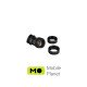Фітинг для СВО ThermalTake Pacific G1/4 PETG Tube 45-Degree Dual Compression 16mm OD Black (CL-W098-CA00BL-A) (UA)