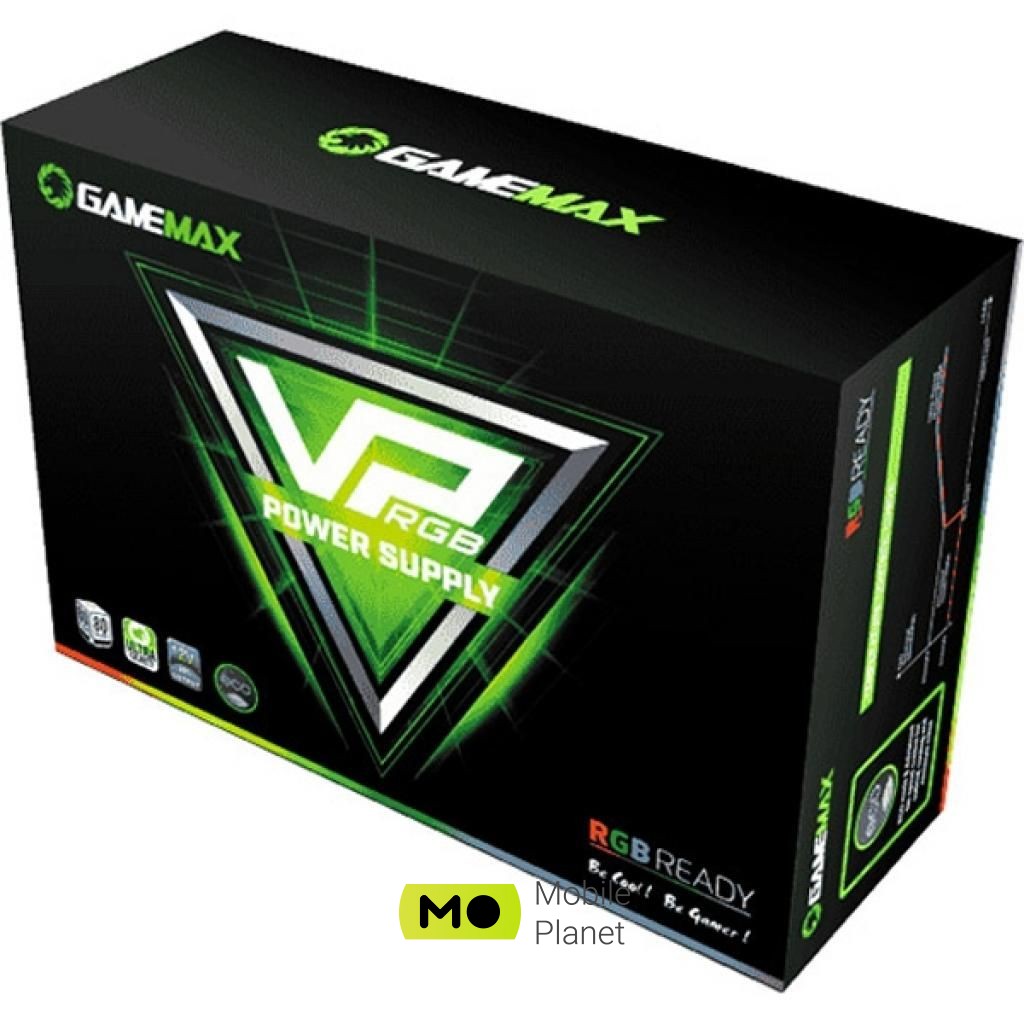 GAMEMAX 700W (VP-700-RGB) (UA) Потужність: 700 Вт; Підключення