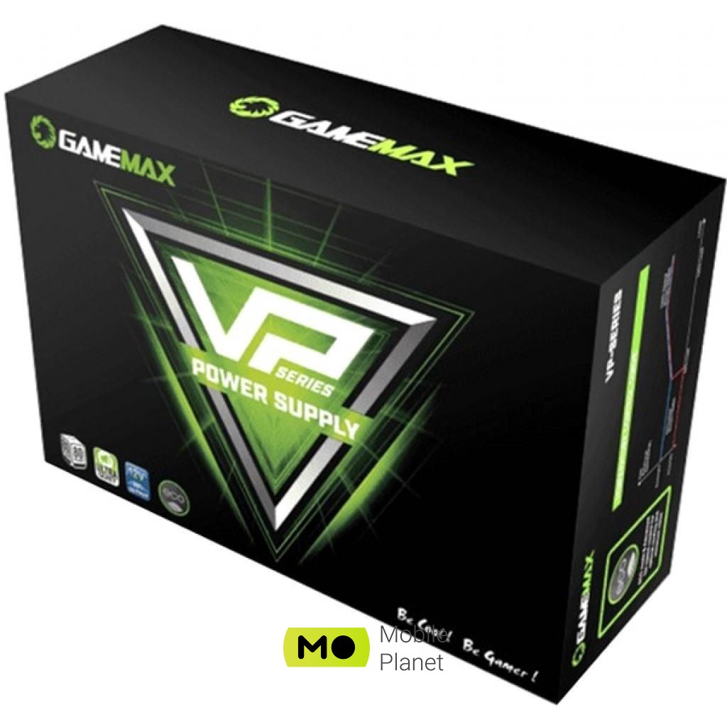 GAMEMAX 800W (VP-800) (UA) Потужність: 800 Вт; Підключення