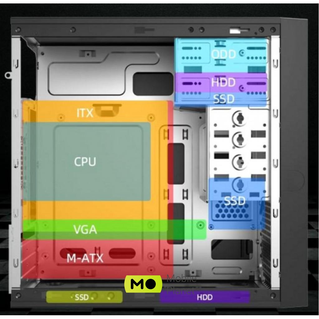 GAMEMAX MT307-4U3C (UA) Типоразмер Minitower