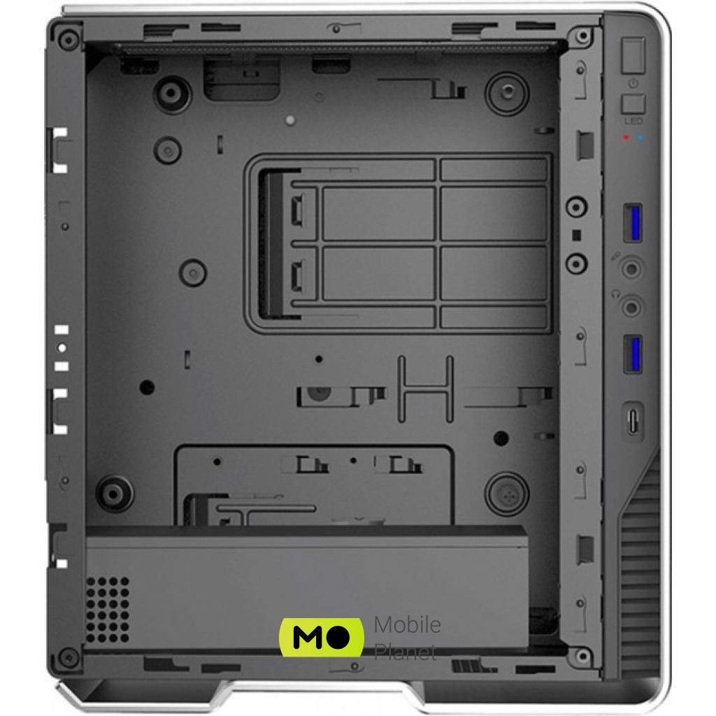 GAMEMAX Violin Silver (UA) Розташування блоку живлення нижнє