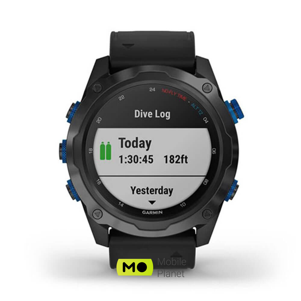 Garmin Descent Mk2i Titanium Carbon Gray DLC with Black Band (010-02132-01/11) iOS: есть; Android: есть; Типы