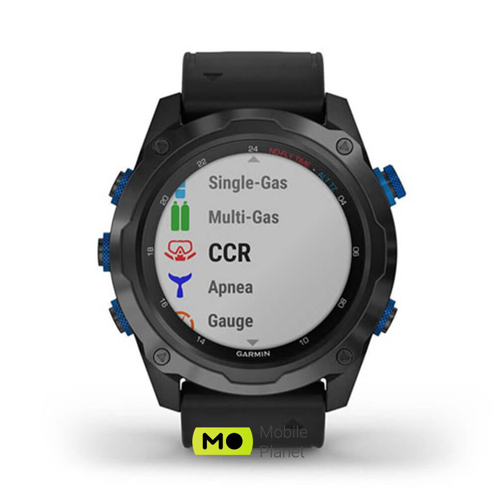 Garmin Descent Mk2i Titanium Carbon Gray DLC with Black Band (010-02132-01 / 11) iOS: є; Android: є; Типи фізичної