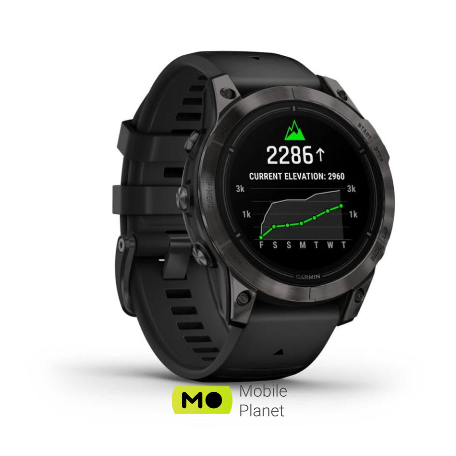 Garmin Epix Pro Gen 2 Sapphire 47mm Carbon G. DLC Tit. with Black Band (010-02803-10/11) iOS есть