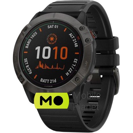 Garmin Fenix ​​6X Pro Solar Titanium Carbon Grey DLC with Black Band (010-02157-21/26) Типи фізичної активності ходьба, біг, плавання, велоспорт, ходьба, веслування, гірські лижі, гольф, веслування, скелелазіння і т.д.