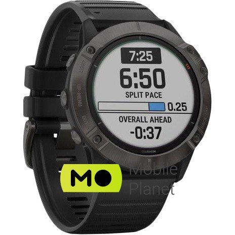 Garmin Fenix ​​6X Pro Solar Titanium Carbon Grey DLC with Black Band (010-02157-21/26) Android є