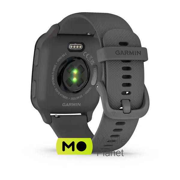 Garmin Venu Sq 2 Slate Aluminum Bezel with Shadow Gray Case and Silicone Band (010-02701-00/10) Бренд: Garmin; Лінійка Venu Sq 2; iOS: є;