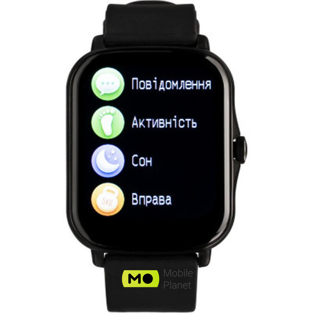 Gelius Pro GP-SW003 (Amazwatch GT2 Lite) Black (UA) Тип: дорослі; Форма годин: