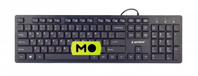 Gembird KB-MCH-03-UA Black USB UKR Интерфейс подключения: USB; Тип