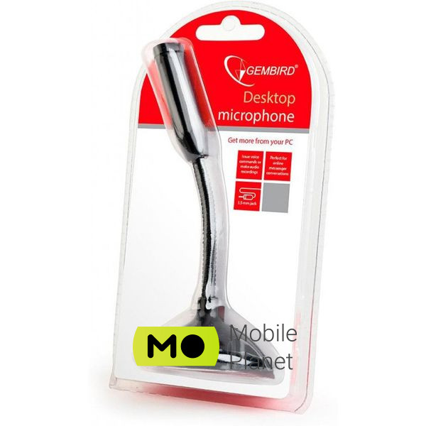 Gembird MIC-D-02 Black (MIC-D-02) (UA) Тип разъема: 3.5 мм; Длина кабеля: