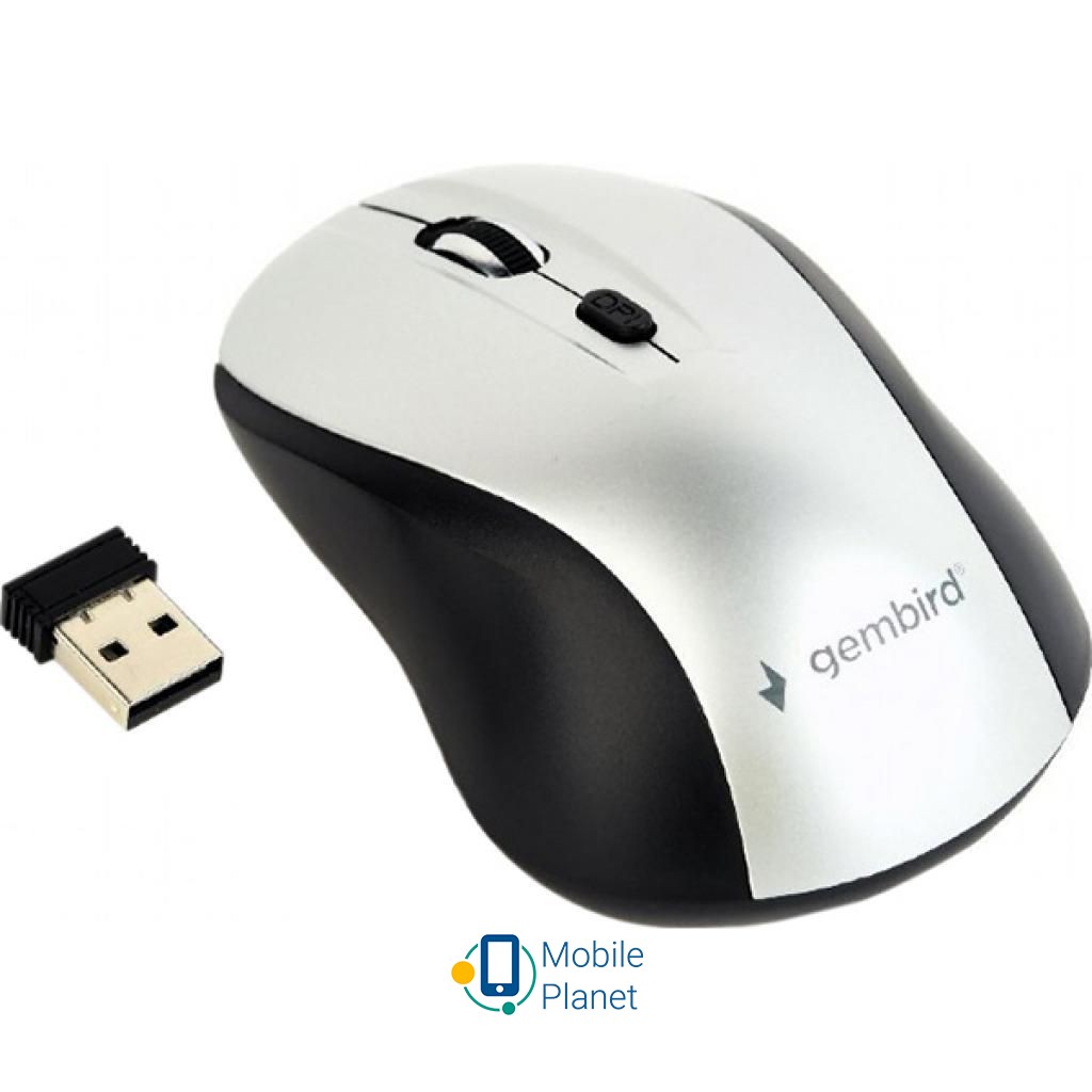 GEMBIRD MUSW-4B-02-BS White (MUSW-4B-02-BS) Тип: Бездротові; Підключення: