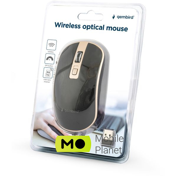 Gembird MUSW-4B-06-BG Wireless Black-Gold (MUSW-4B-06-BG) (UA) Тип: Классические; Подключение: