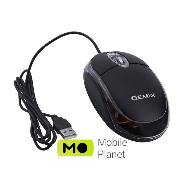 Gemix GM105 USB black (GM105Bk) (UA) Тип датчика  оптичний