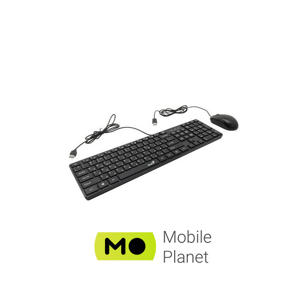 Genius C-126 SlimStar USB Black Ukr (31330007407) (UA) Раскладка клавиатуры русский, английская, украинская