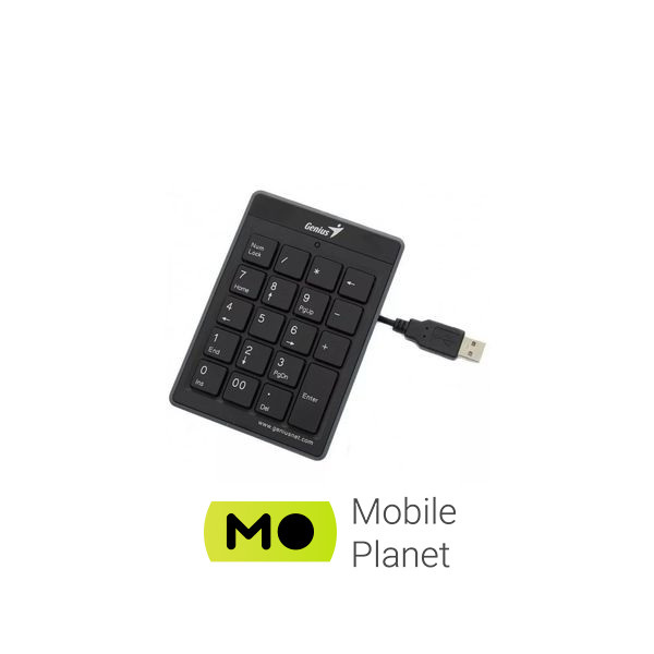 Genius NumPad-110 USB Black (31300016400) (UA) Призначення: для ПК; Тип