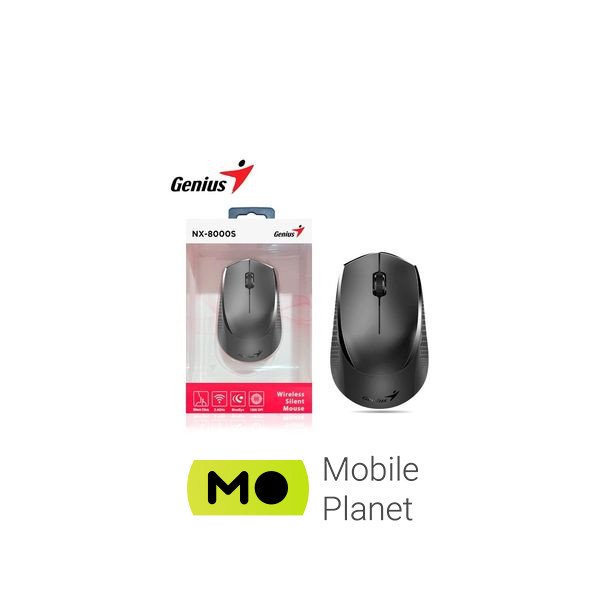 Genius NX-8000 Silent Wireless Black (31030025400) Тип: Класичні; Підключення: