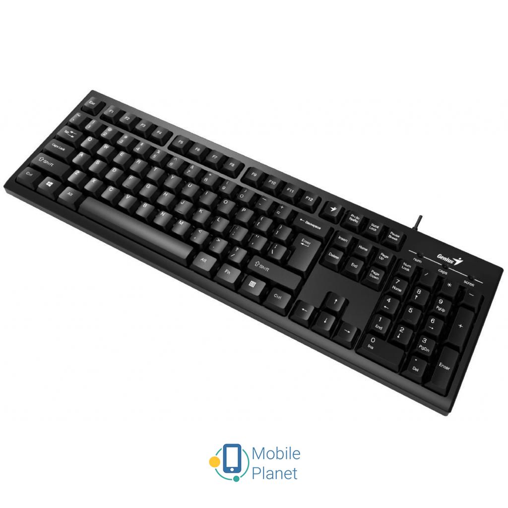 Genius Smart KB-100 USB Black UKR (31300005410) (UA) Тип: проводная; Назначение: для