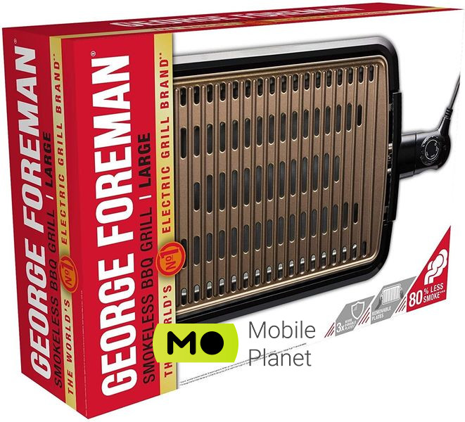 George Foreman Smokeless BBQ Grill (25850-56) Тип: для смаження поверхня;