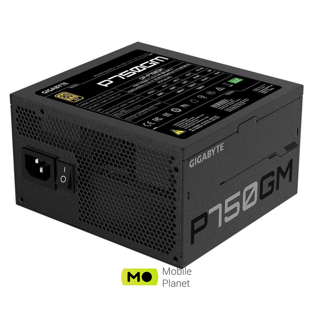 GIGABYTE 750W (GP-P750GM) Модульное подключение кабелей Full