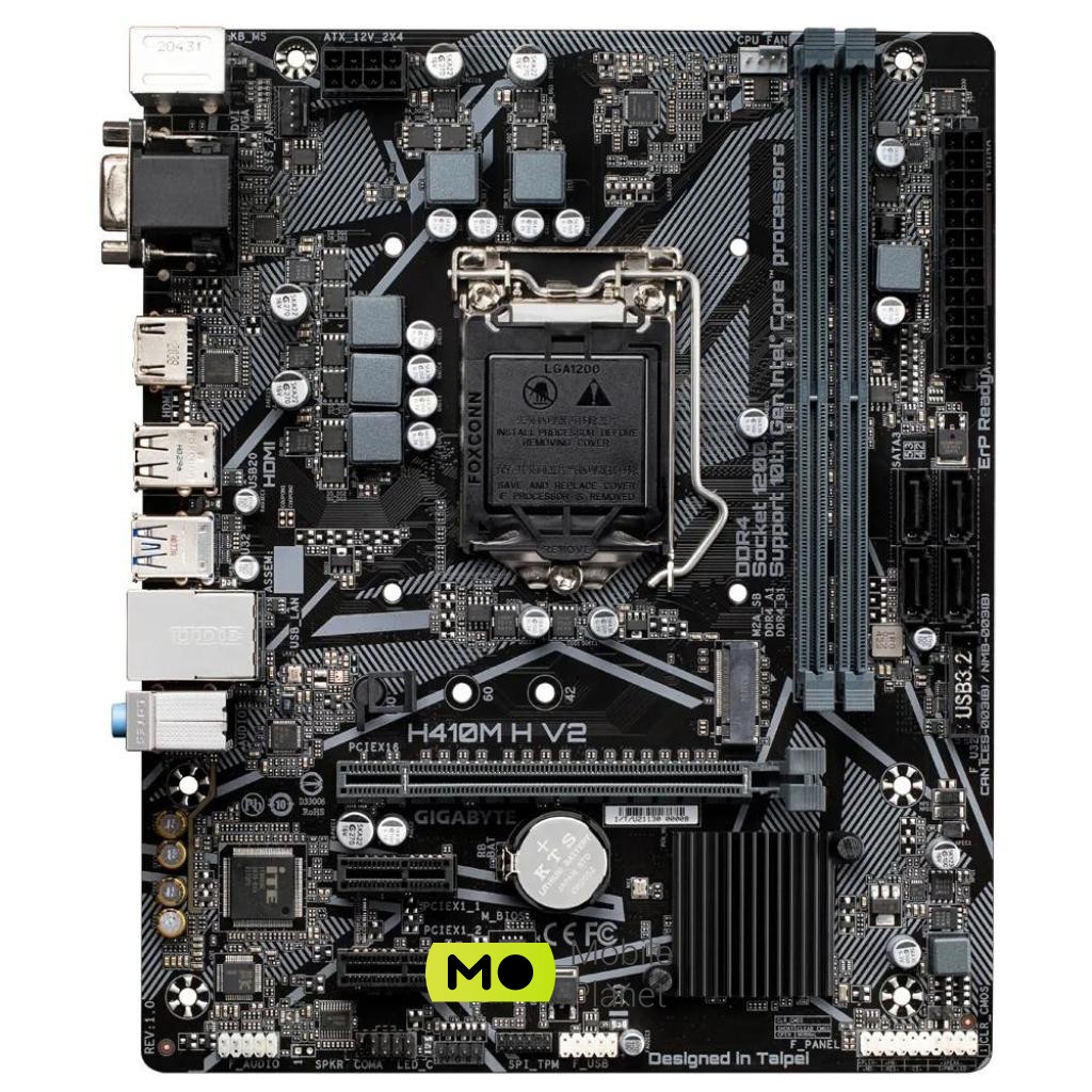 GIGABYTE H410M H V2 Назначение: обычная; Сокет: 1200;