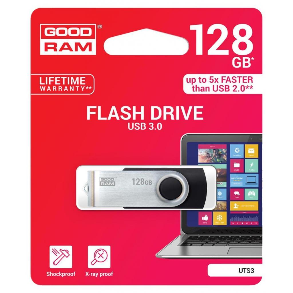 GOODRAM 128GB UTS3 Twister Black USB 3.0 (UTS3-1280K0R11) Тип: Високошвидкісні,