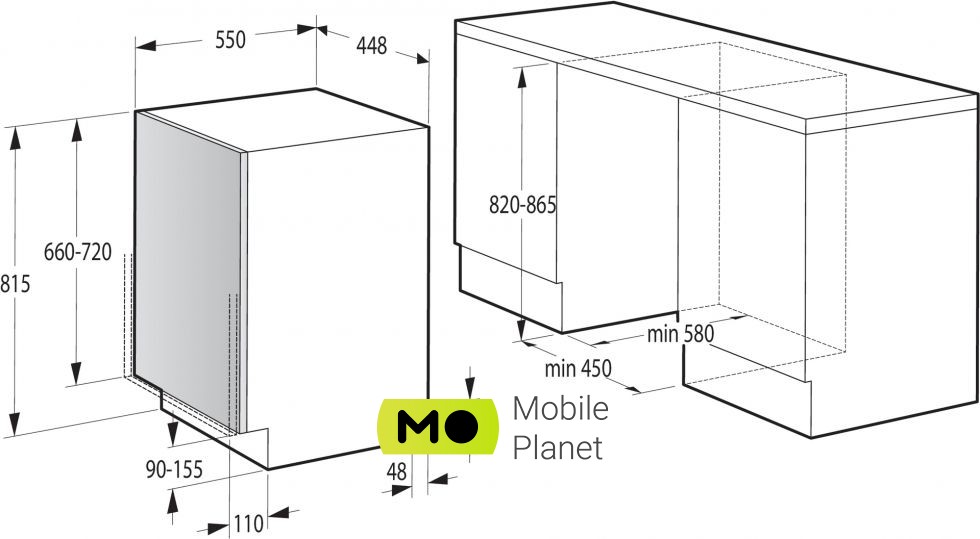 Gorenje GV 561 D 10 Класс энергопотребления: А++;
