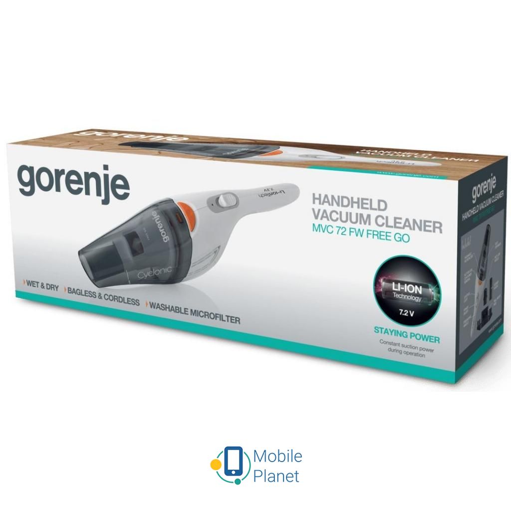 Gorenje MVC72FW Тип пилососа: без мішка