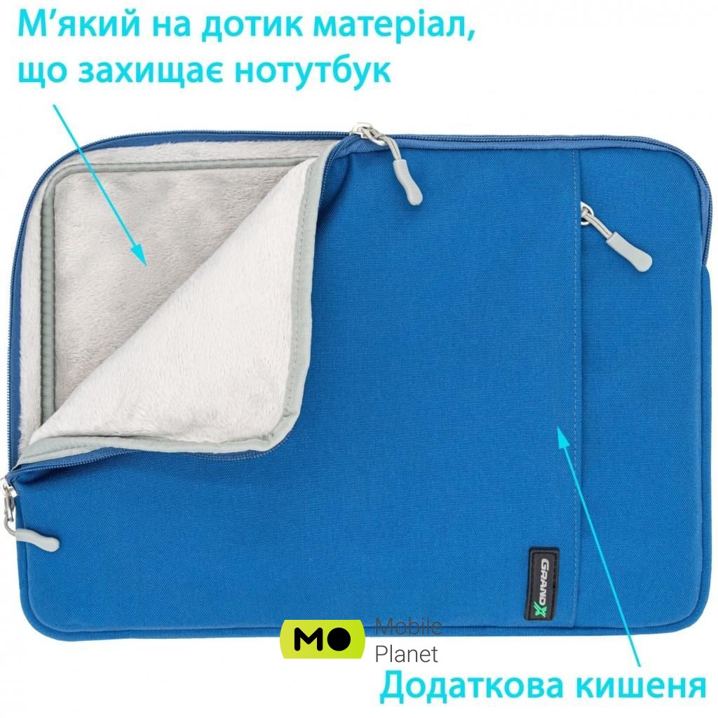Grand-X 15.6 '' Blue (SL-15) (UA) Матеріал поліестер