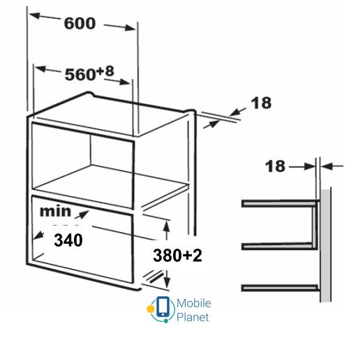 Hansa AMM 20 BESH Тип встраиваемая микроволновая