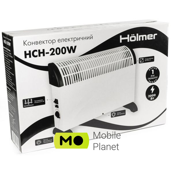 Holmer HCH-200W Тип: конвектор; Площа обігріву: 25