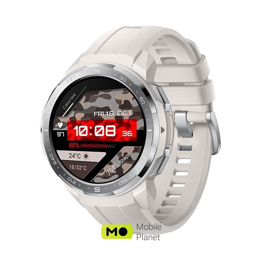 HUAWEI Honor Watch GS Pro Marl White (KAN-B19W) Типи фізичної активності Альпінізм, Біг, Біг на тренажері, Швидка ходьба, Велосипед, Велотренажер, Йога, Піший туризм, Силові тренування