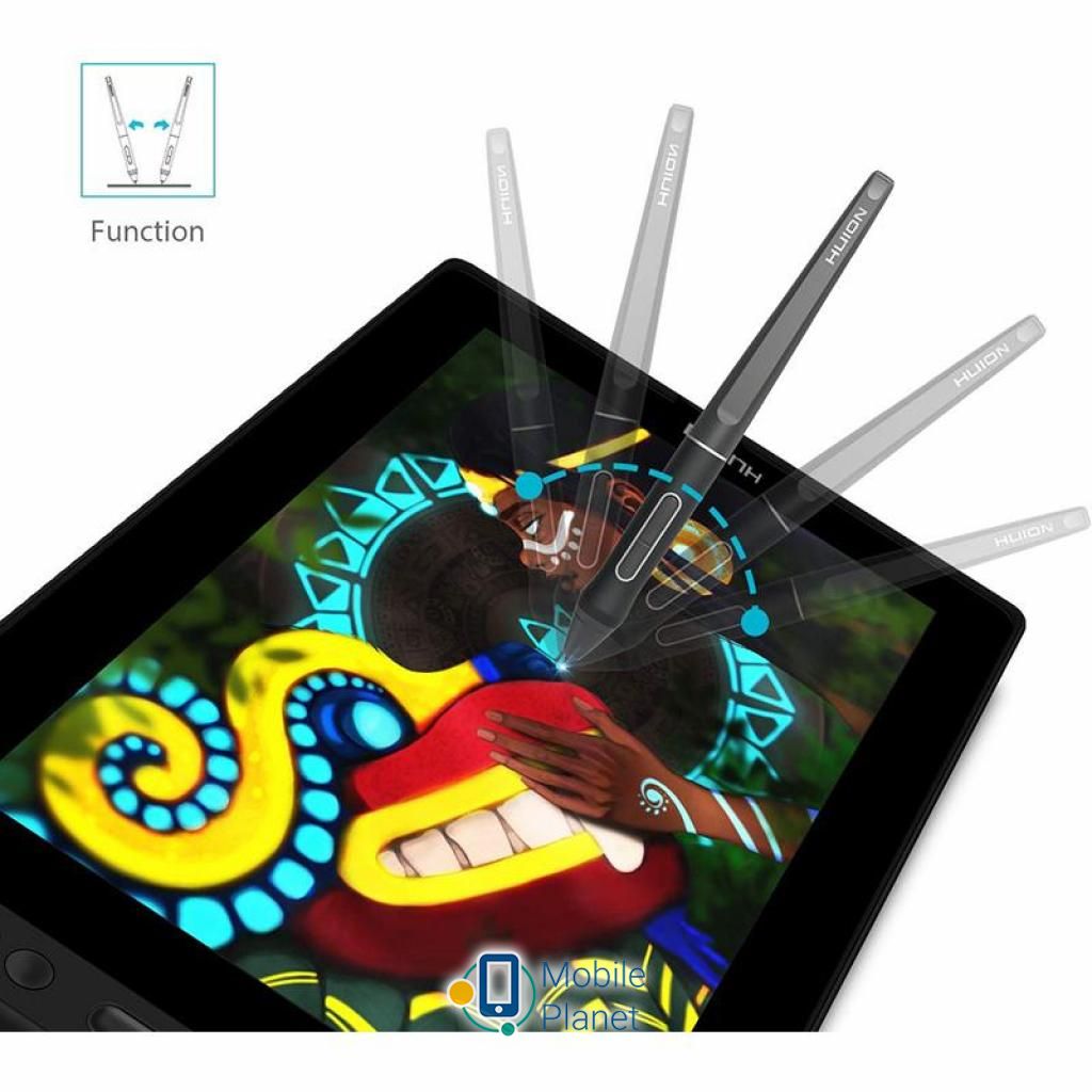Huion Kamvas Pro 13 (PRO13) (UA) Особливість 4 функціональні кнопки на планшеті
