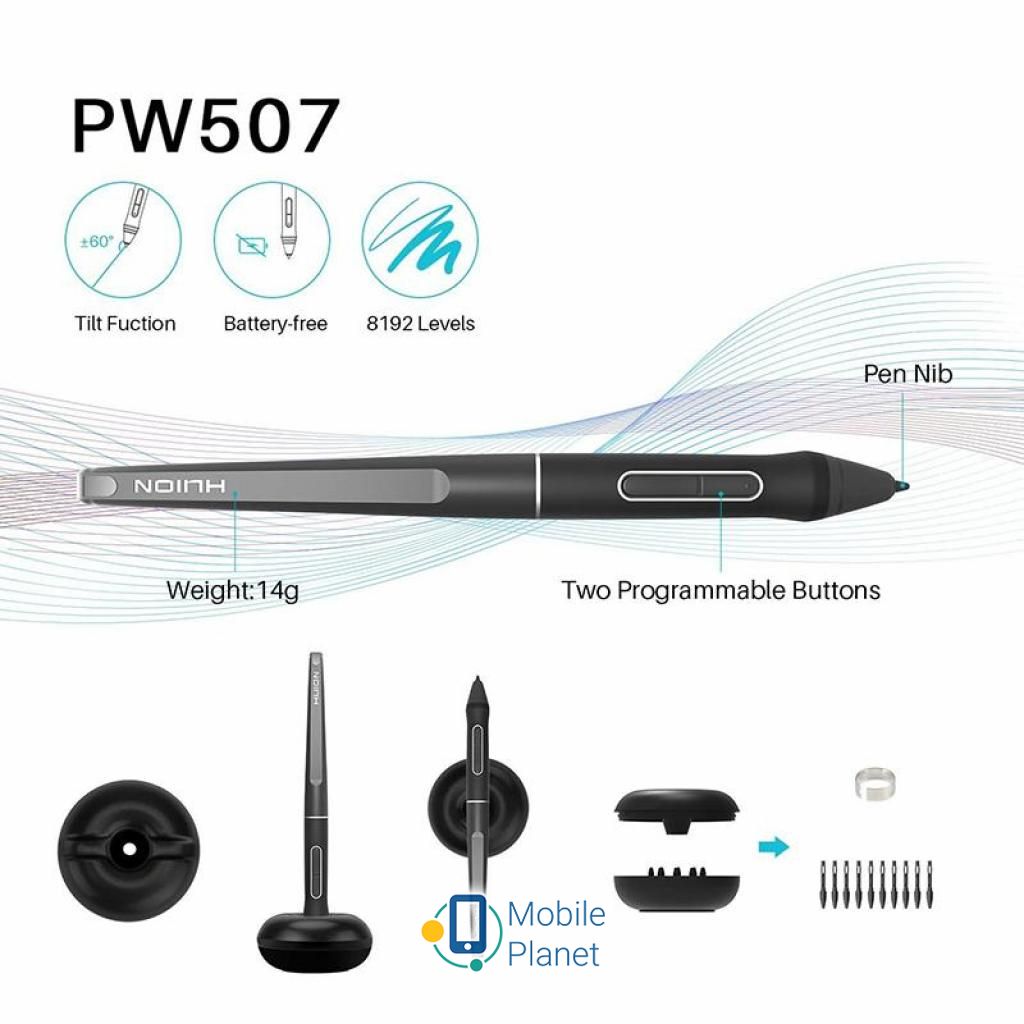Huion Kamvas Pro 13 (PRO13) (UA) Підтримка ОС Windows 7, 8, 10, Mac OS X 10.11+