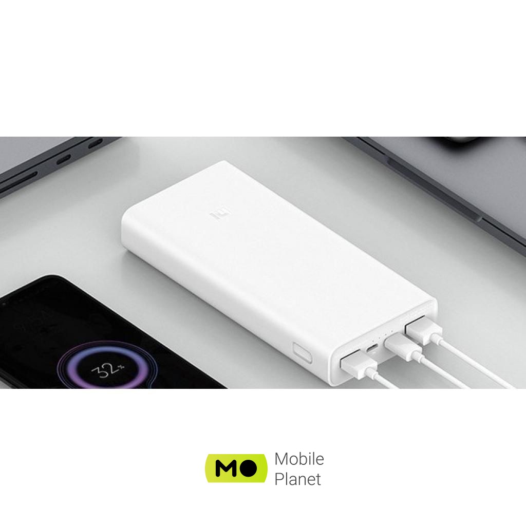 Xiaomi Mi Power Bank 3 20000mAh input Micro-USB & Type-C / output 2*USB (VXN4258CN, PLM18ZM) Ємність: 20000 mAh; Тип акумулятора: