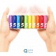 Набір батарейок Xiaomi MI RAINBOW ALKALINE AA * 10 (6934263400281) (UA)