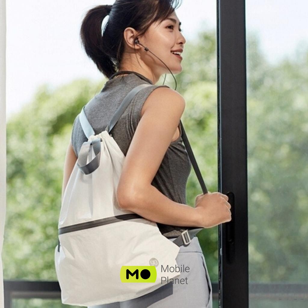 Xiaomi RunMi 90 Points Lightweight Urban Drawstring Backpack White (6972125146168) (UA) Висота: 40 см; Вага: 0.102 кг; Колір