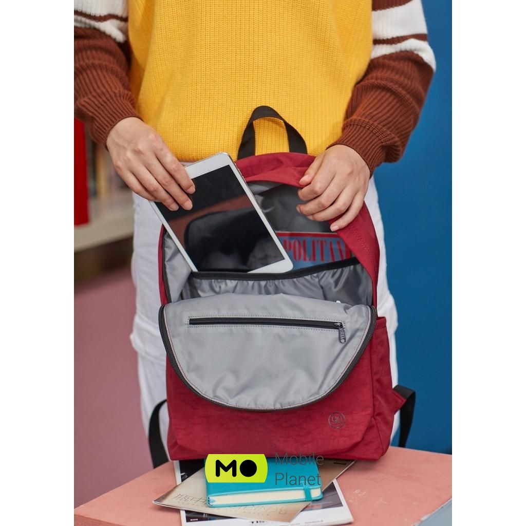 Xiaomi RunMi 90 Points Youth College Backpack Deep Red (6972125147981) (UA) Особливості: водовідштовхуючий