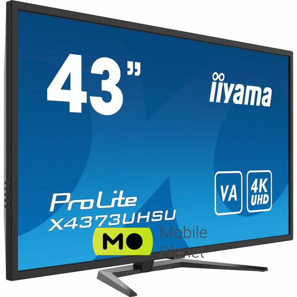 iiyama X4373UHSU-B1 (UA) Тип монітора: Для відеомонтажу,