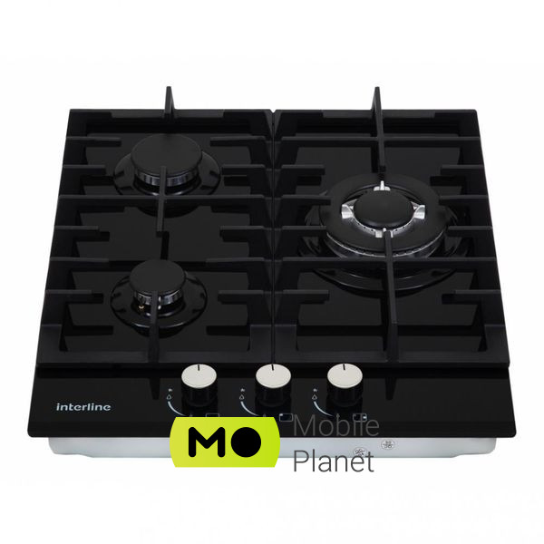 Interline HGG 744 FGT BA Кількість газових конфорок 3
