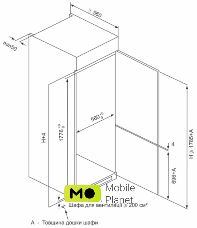 Interline RDF 770 EBZ WA Кількість камер: 2; Морозильна